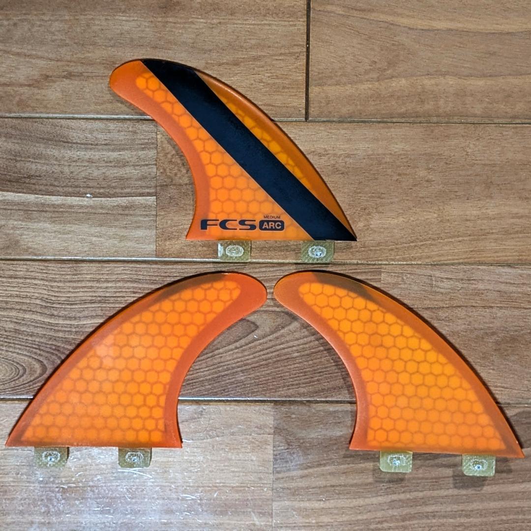 FCSⅡ対応セット付　FCS ARC トライフィン 3枚セット