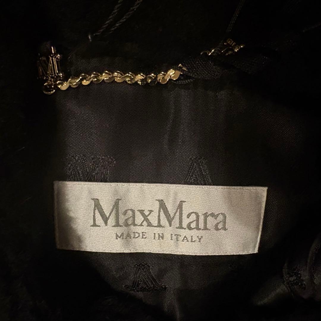 【新品鑑定付】MAX MARA TEBE テディベア ケープ ブラック