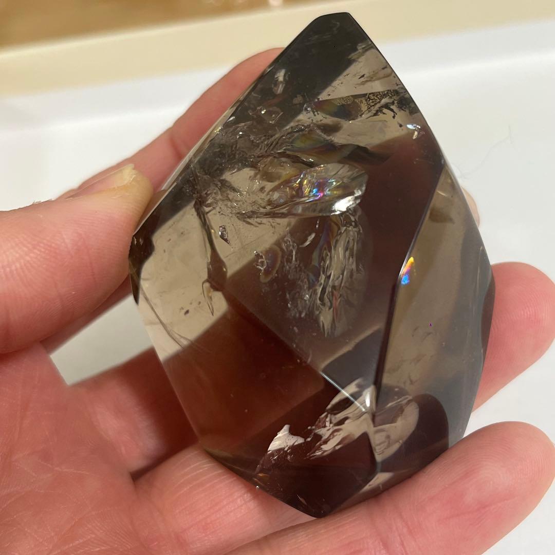 【天然石】スモーキー(ゼウス)シトリンクォーツ 専用箱付き 111.5g