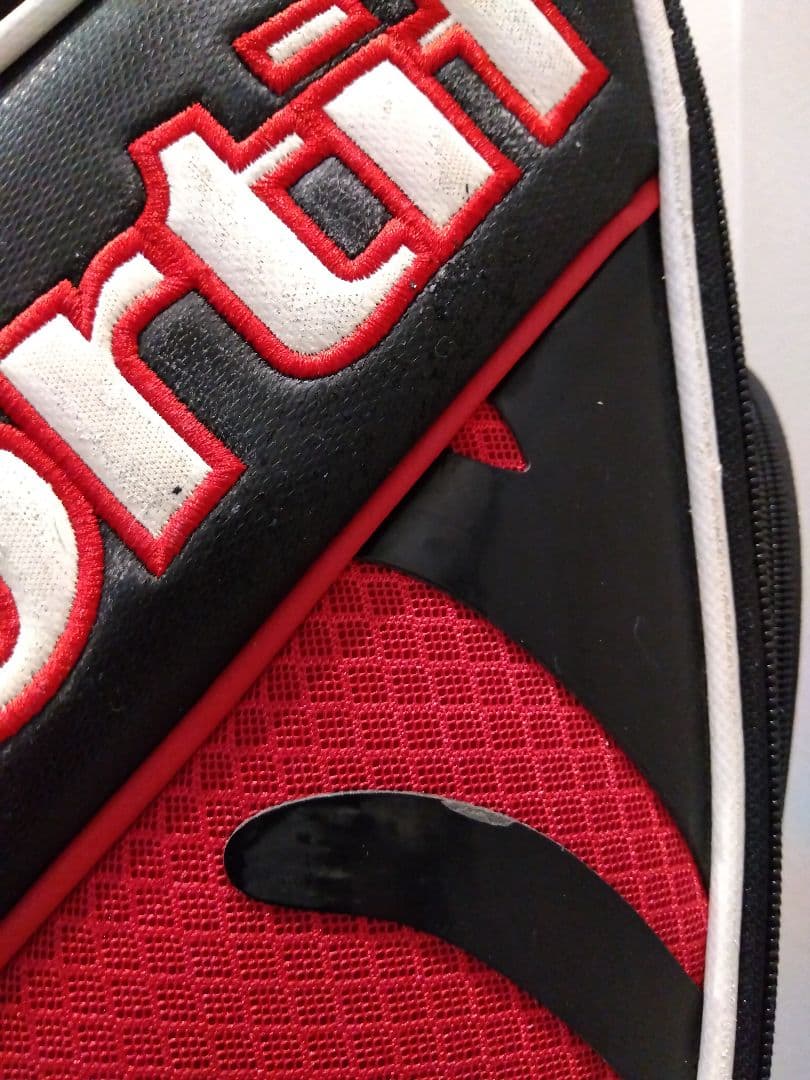 le coq sportif キャディバッグ 黒/赤