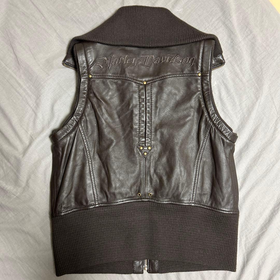 Harley-Davidson 本革 ブラウンベスト M