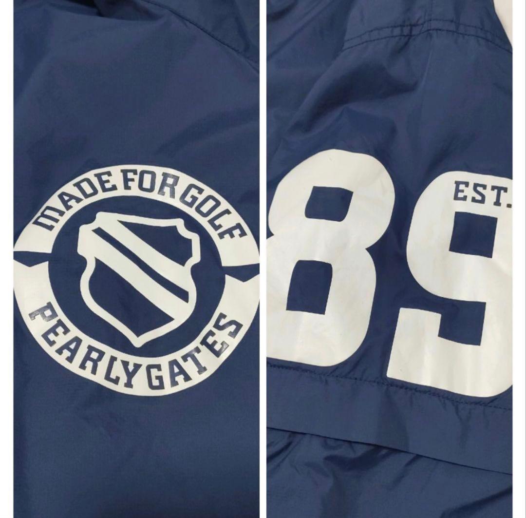 パーリーゲイツ　2way　ハーフジップ　ジャケット　ナイロン　ネイビー　サイズ4
