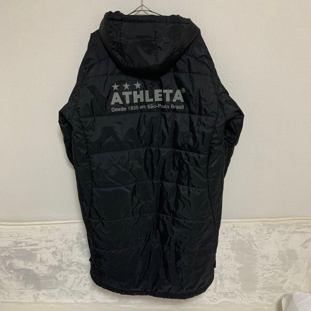 アスレタ　ATHLETA ベンチコート　Mサイズ　ブラック