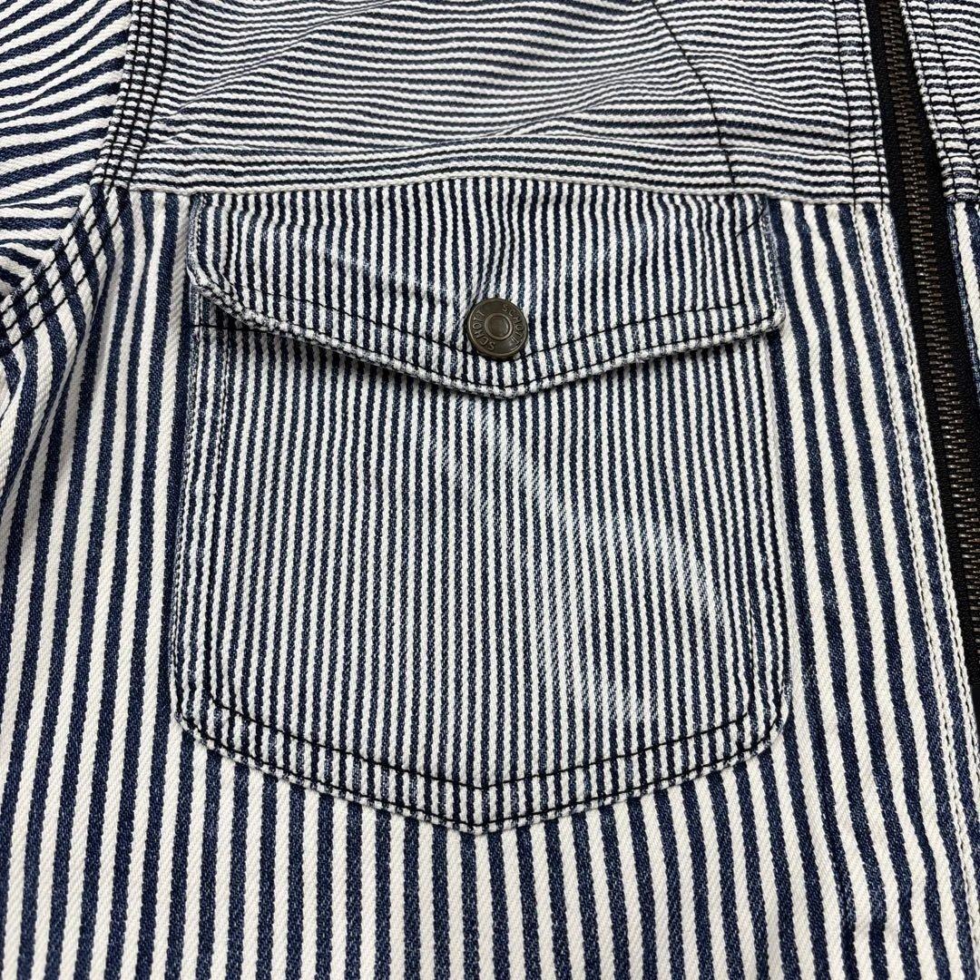 SCHOTT PERFECTO ネイビー ヒッコリージャケット　カバーオール　L