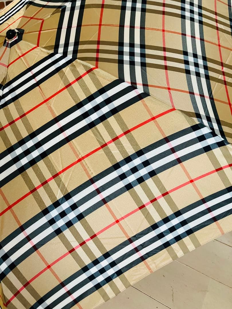 バーバリーズ折りたたみ傘　ノバチェック柄　美品