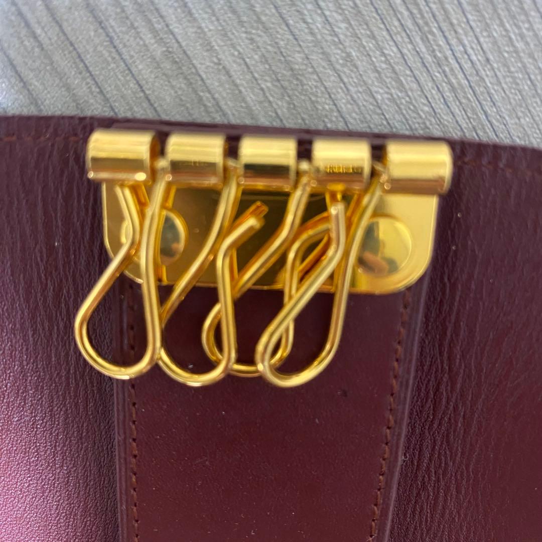 美品【Cartier】カルティエ マストライン 4連キーケース 箱•布•カード付