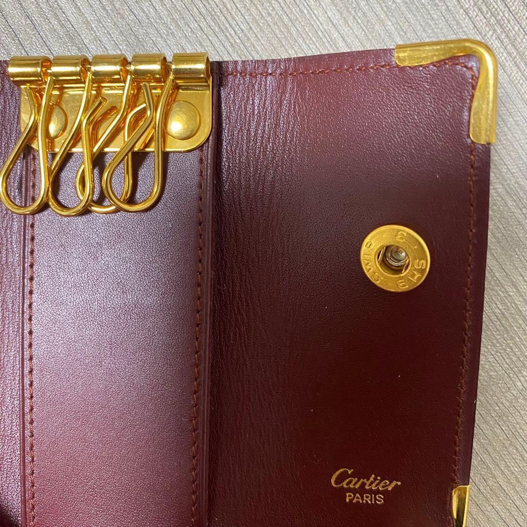 美品【Cartier】カルティエ マストライン 4連キーケース 箱•布•カード付