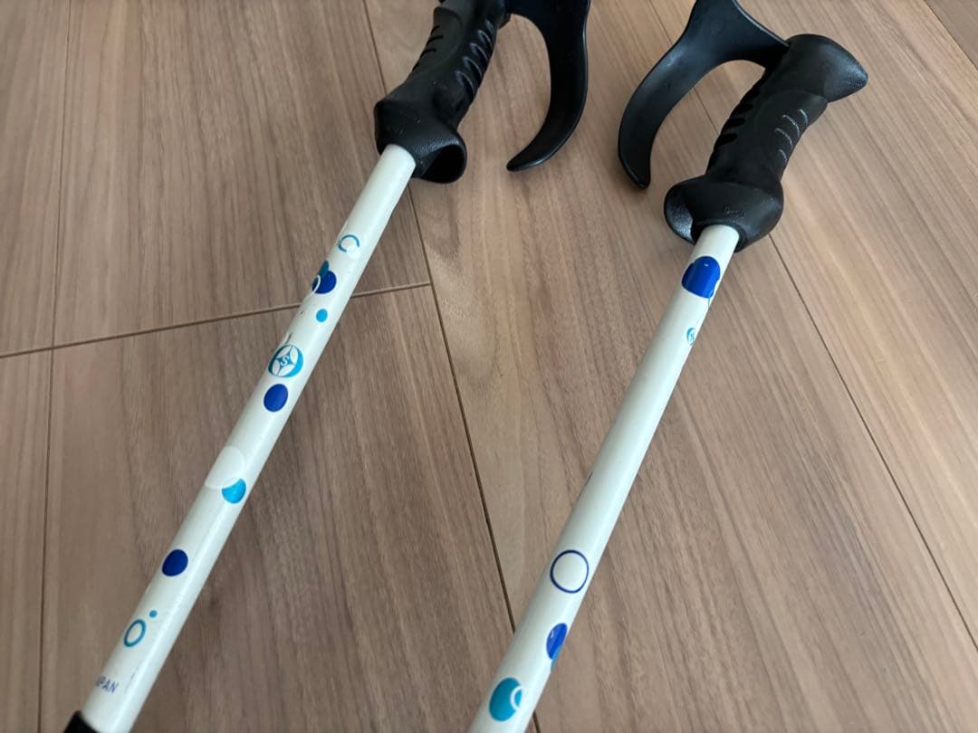 ★美品・限定★お洒落　オガサカ ストック 収縮ポール　調整可能　デモ　技術選