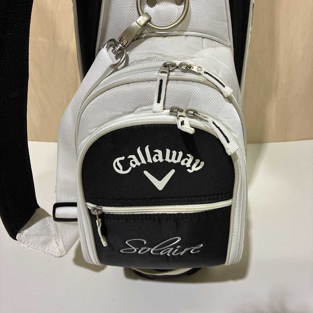 キャロウェイ ソレイユ キャディバッグ ホワイト・ブラック レディース