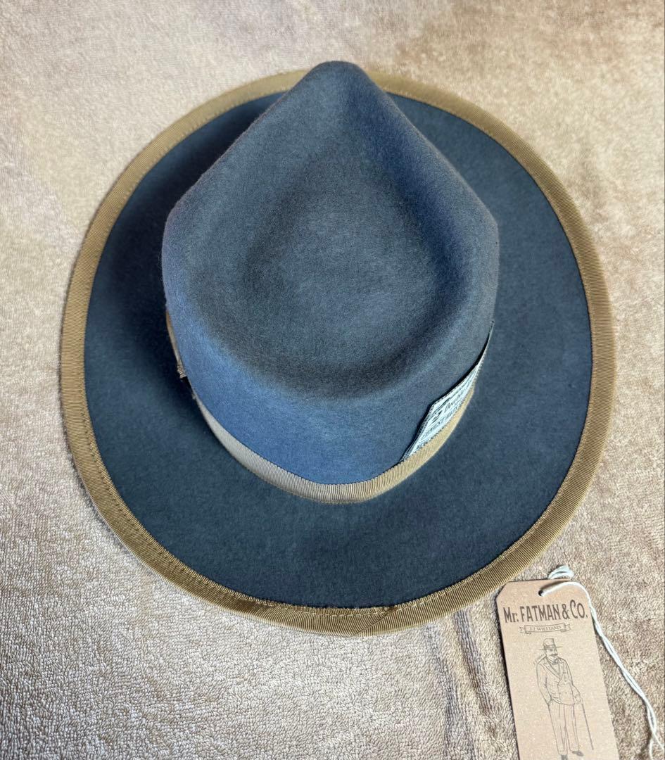 Mr. FATHAN & CO. ダークブルー ウールハット