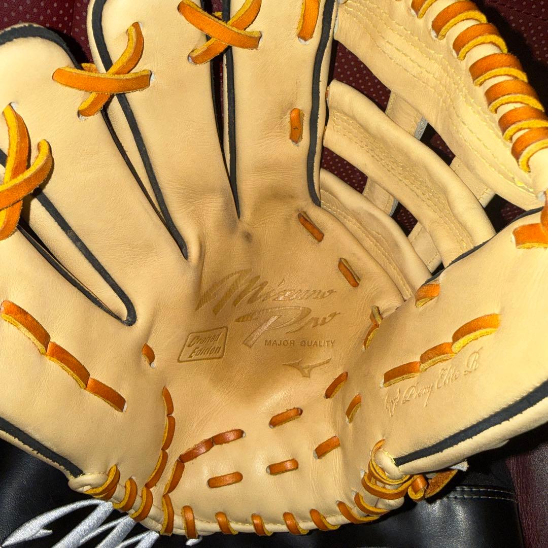 ミズノプロオールラウンド左用（軟式）サイズ12.5〜13 一般男性程度