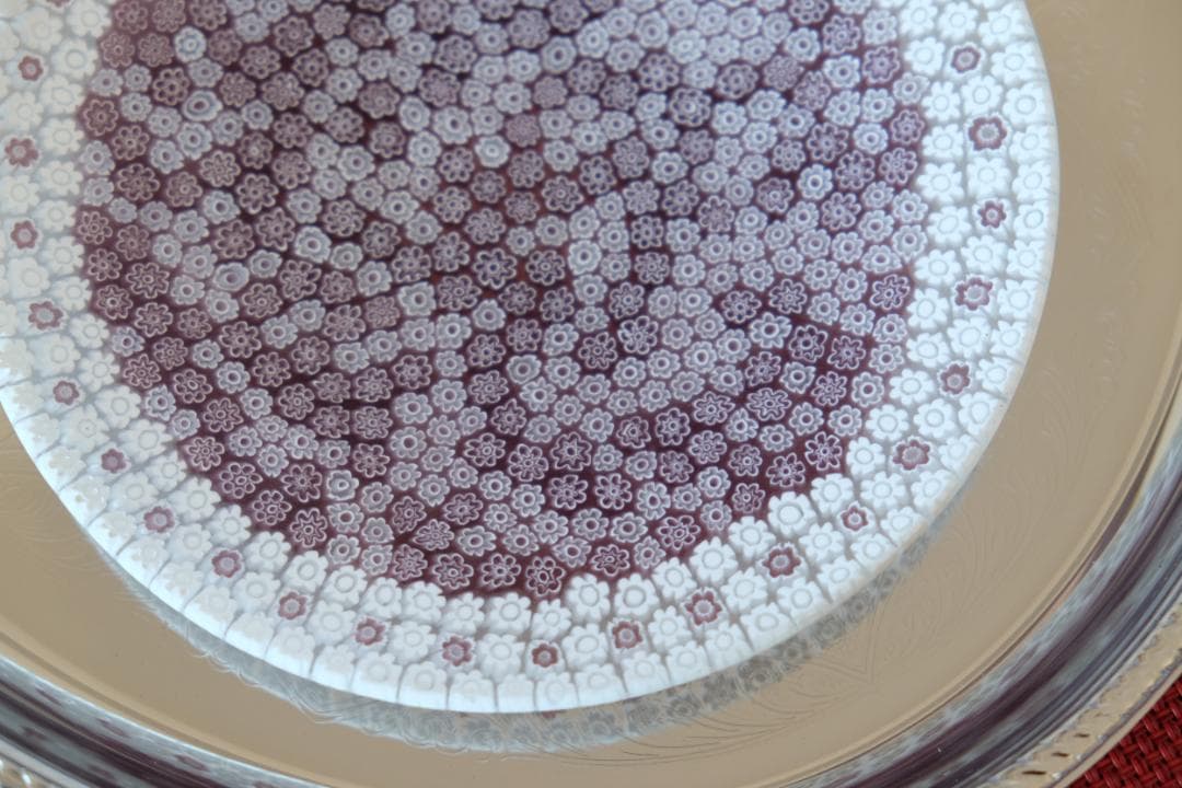 ベネチアンガラス ミルフィオリ プレート エルコーレモレッティ　江波冨士子