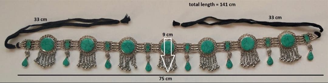 【MoodysgiftShop】トライバル ウエストチェーン ベルト