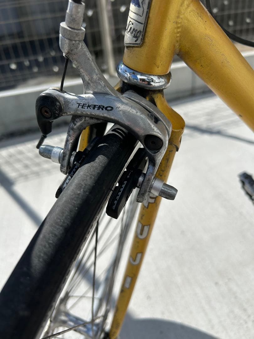 FUJIフェイザーシングルスピード クロモリ　予備新品タイヤ付き