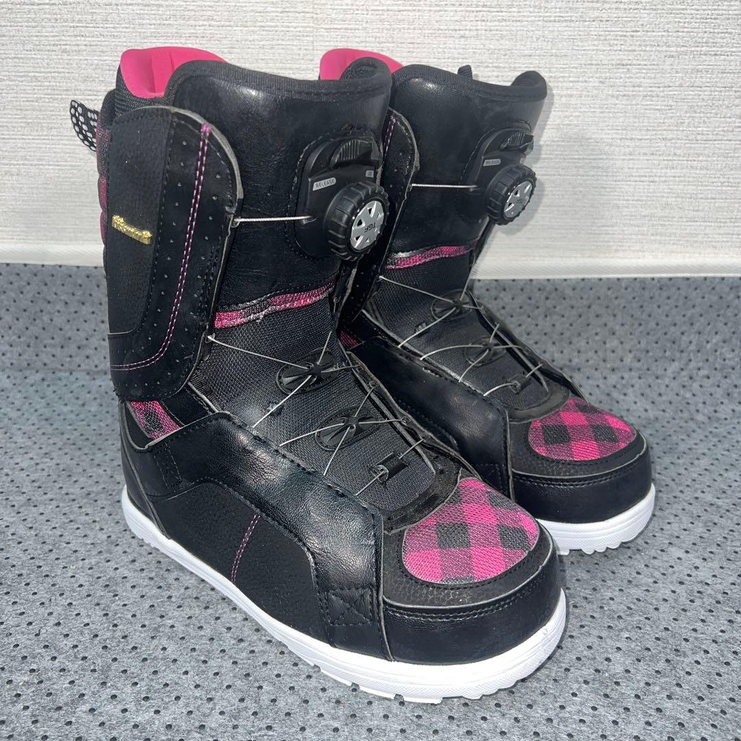 5回使用 24.5cm KISSMARK TGF ダイヤル スノーボードブーツ