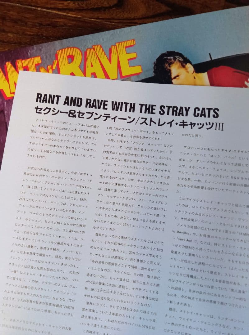 ストレイ・キャッツ　STRAY CATS♦LPレコード2枚セット＋オマケ付き！