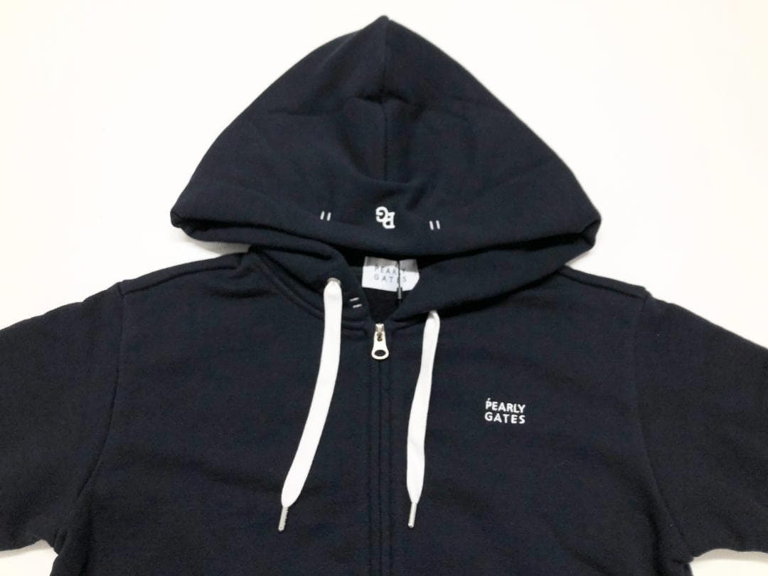 新品 未使用 パーリーゲイツ フルジップパーカー ネイビーS フルジップフーディ