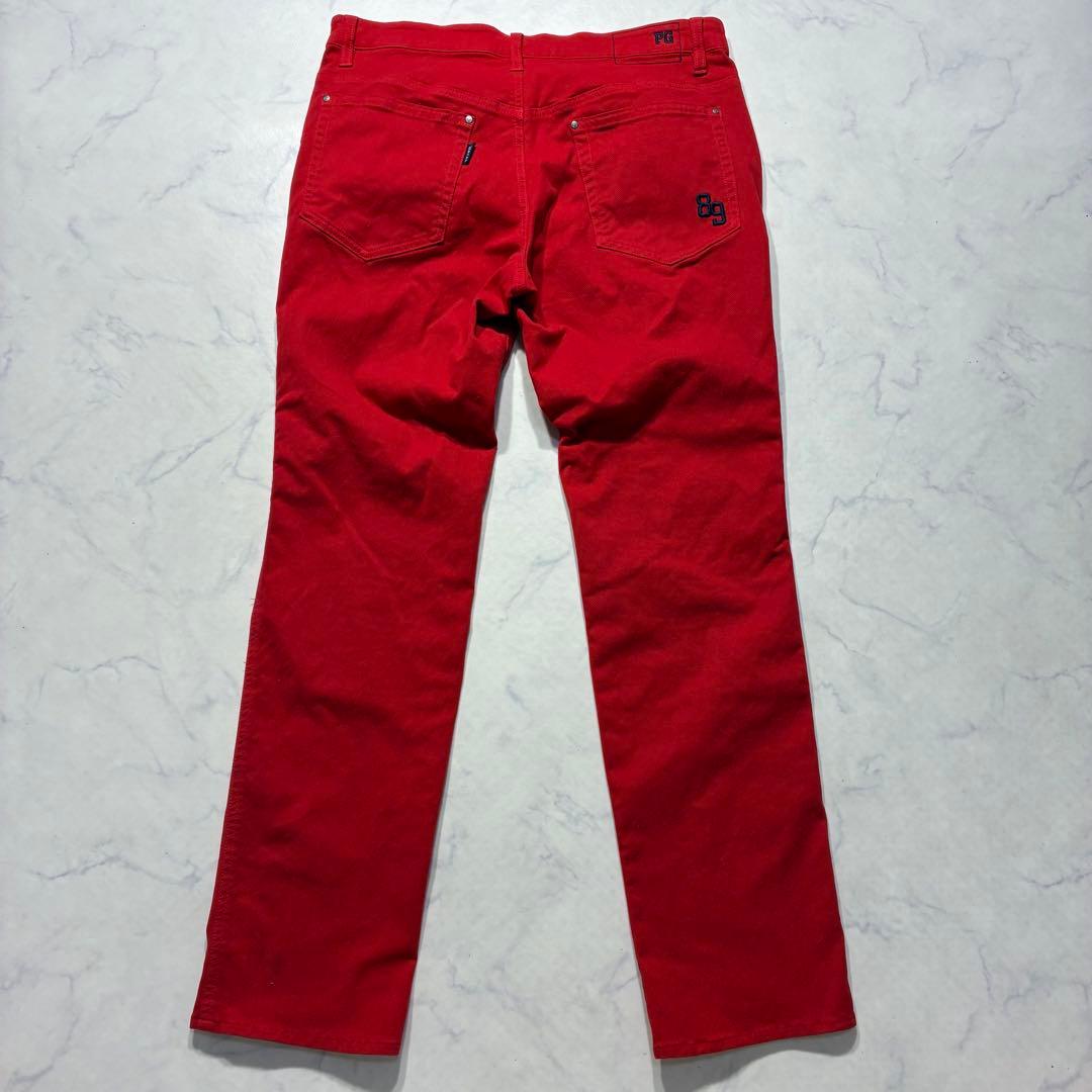 PEARLY GATES パーリーゲイツ ゴルフパンツ ストレッチ レッド 5