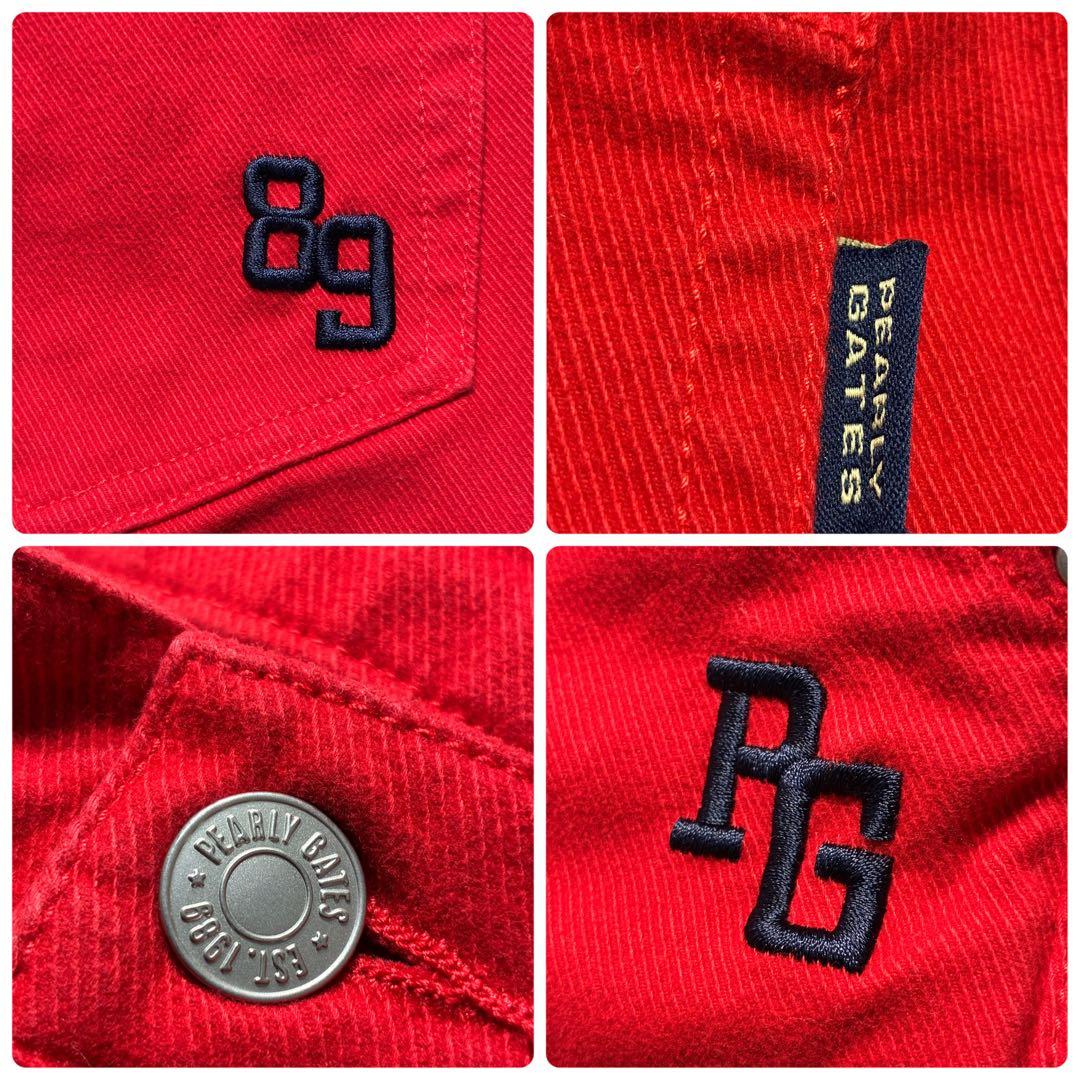 PEARLY GATES パーリーゲイツ ゴルフパンツ ストレッチ レッド 5