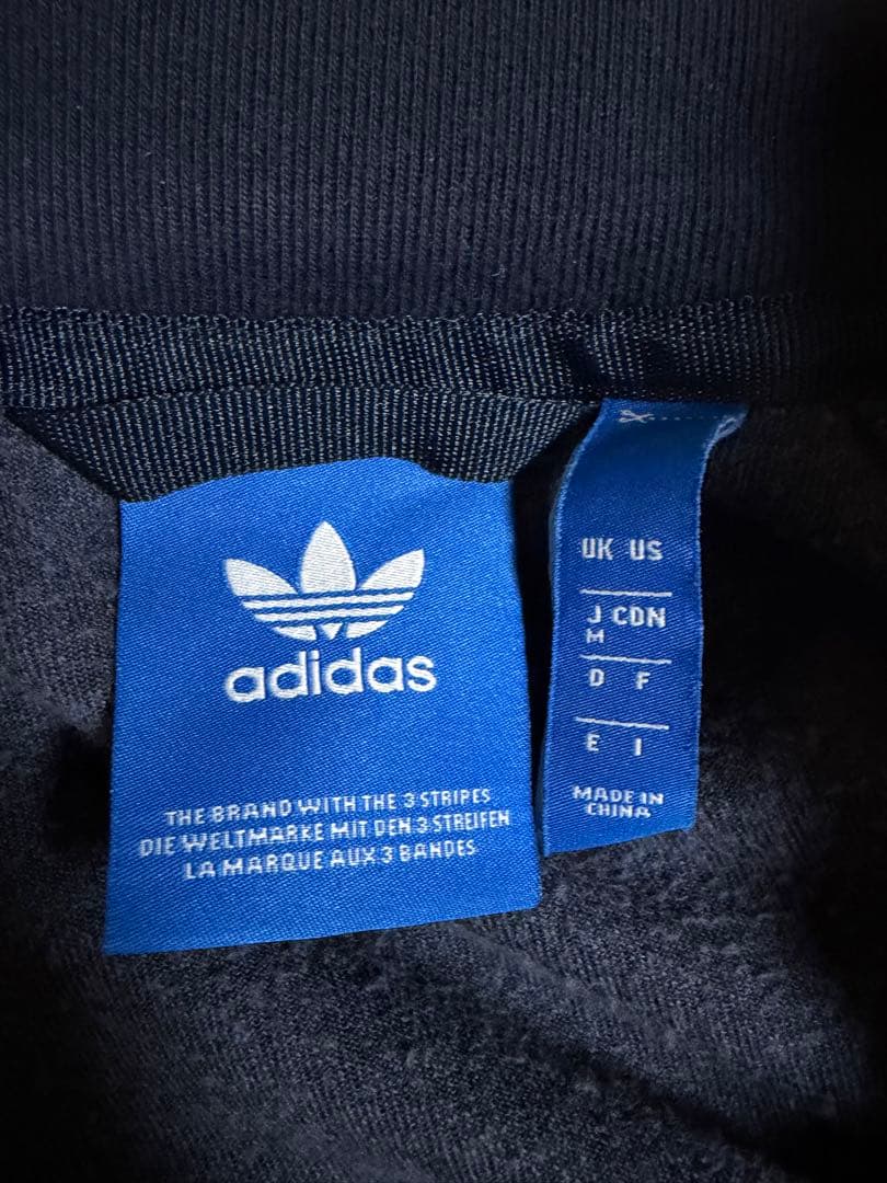 【希少】人気　アディダス　ベロア　トラックジャケット　金金具　ネイビー　常田