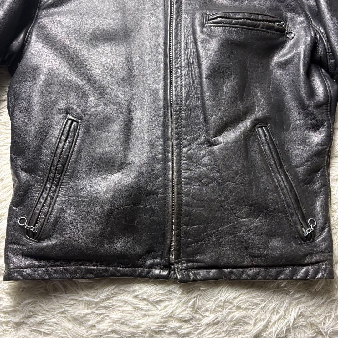 良品　SCHOTT 141 シングルライダース レザージャケット USA製　40