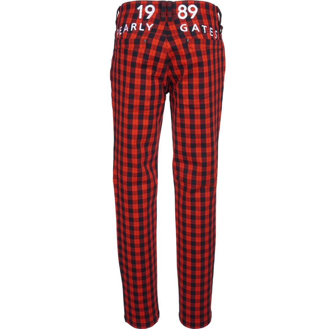 新品【パーリーゲイツ】ロゴ刺繍 ハイパーストレッチ ゴルフパンツ 4(w78 )