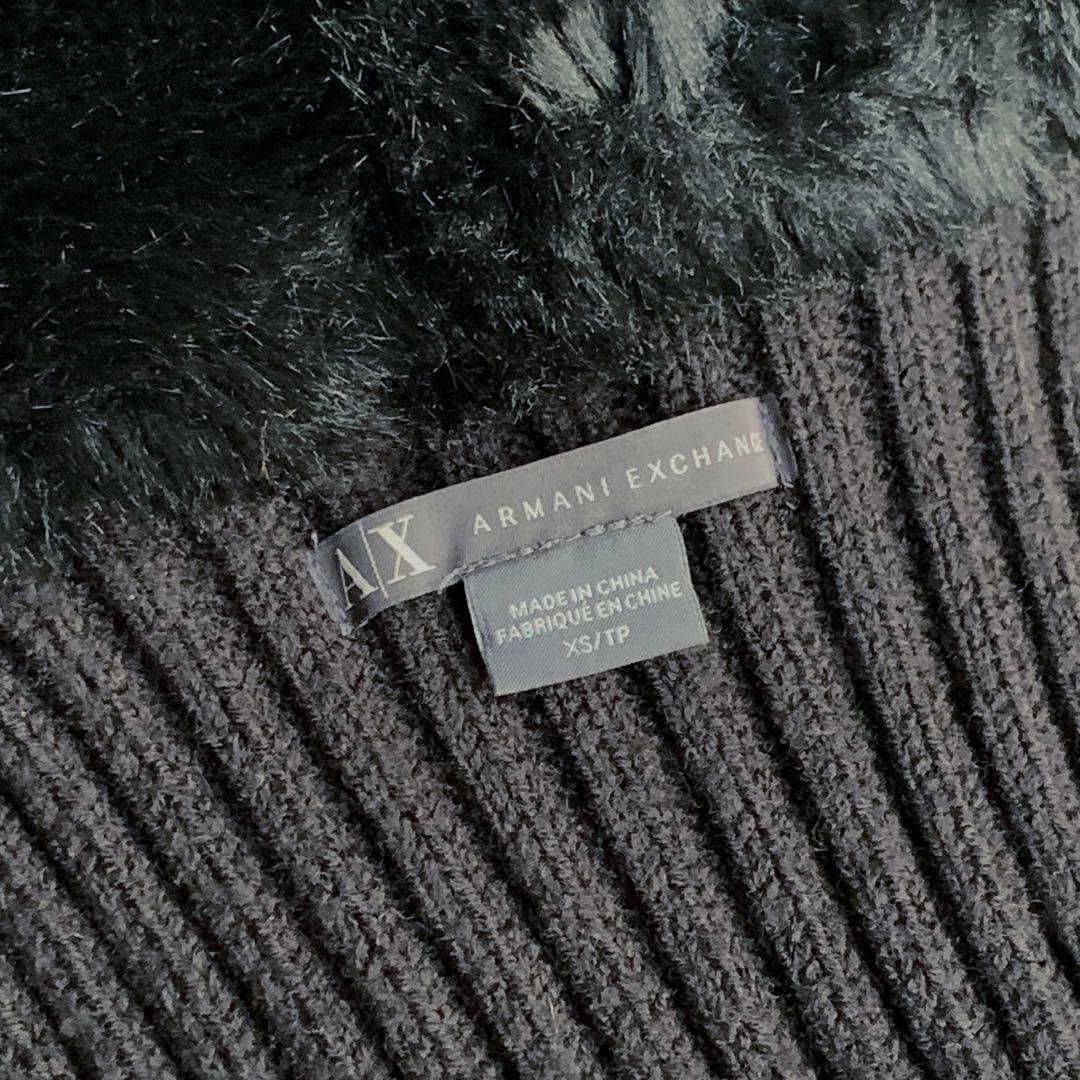 【ARMANI EXCHANGE】switching fur vest