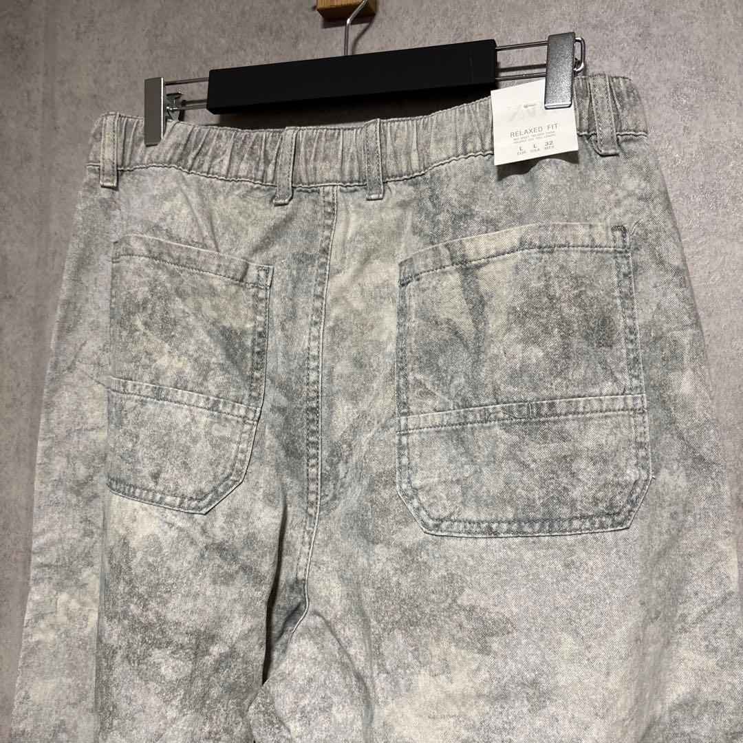 ZARA ザラ リラックスフィットアブストラクト柄パンツ L