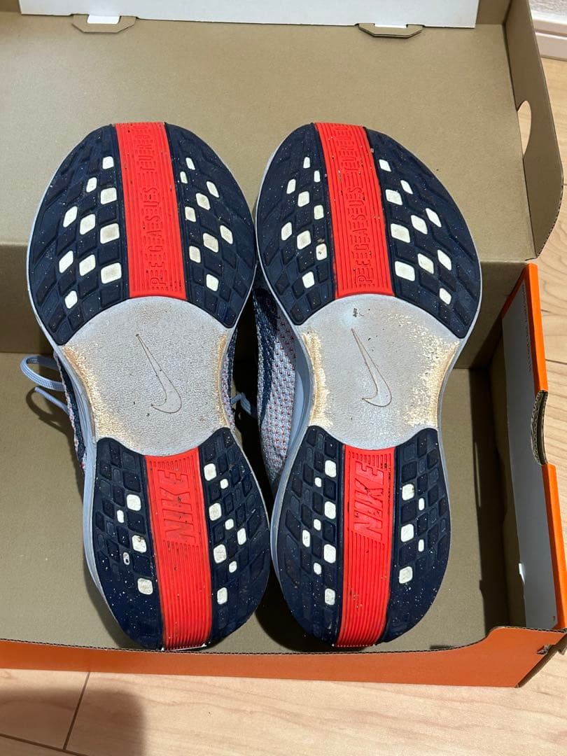 『年末値下げ』Nike Pegasus plus 25.5cm グレー/オレンジ