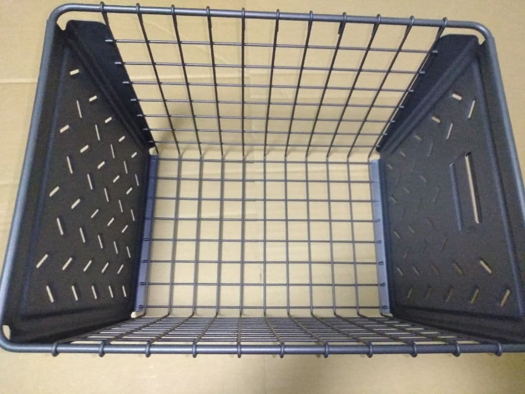 Spectrum midium ワイヤーバスケット M グレー 4個 スチール