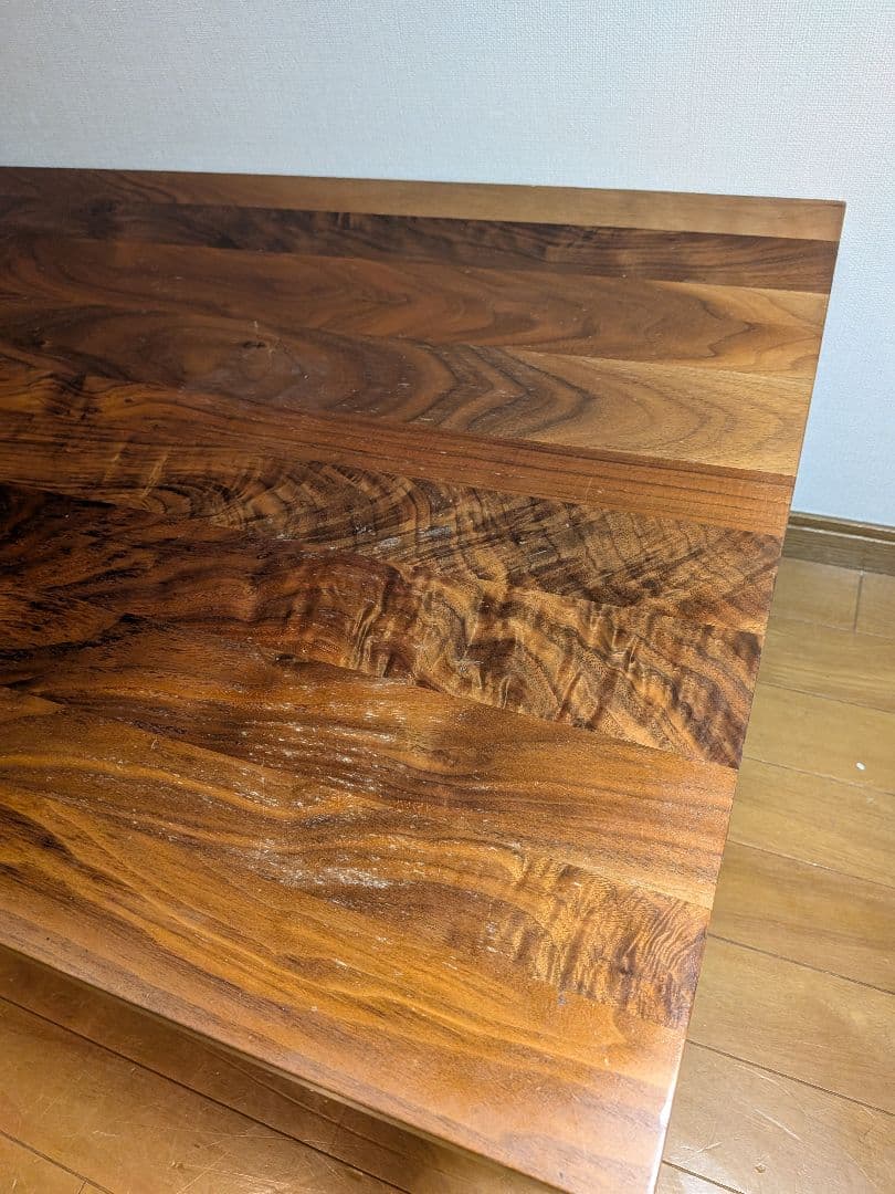 《送料込》無印良品 無垢材ローテーブル ウォールナット デスク 机 MUJI