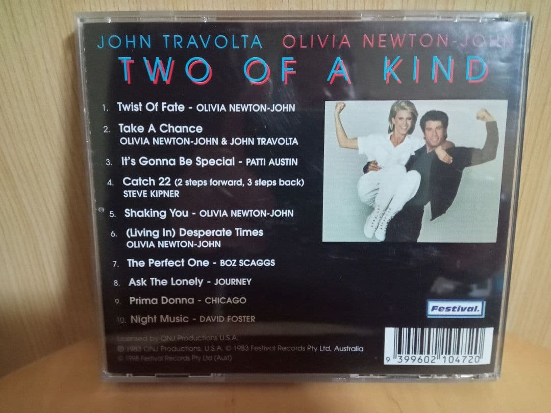 Two of a Kind 　サウンドトラック　リマスター　廃盤