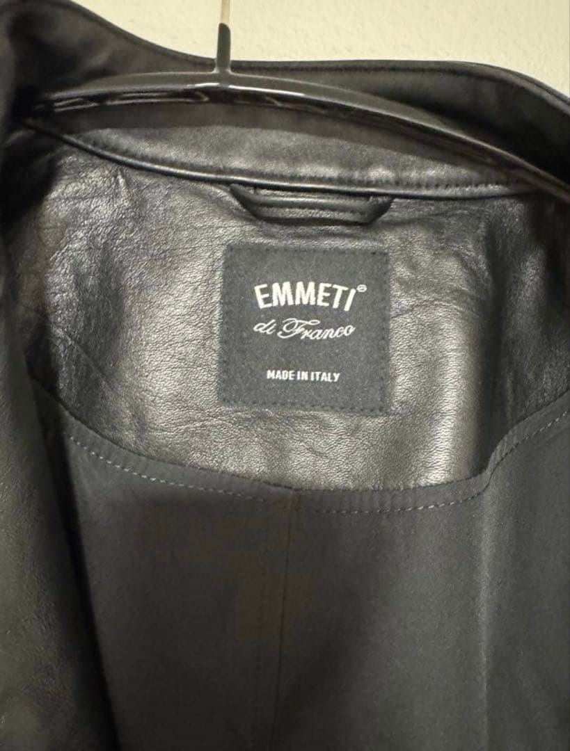 【国内正規品】エンメティ JURI 44 黒 ナッパレザー 伊勢丹購入 極美品