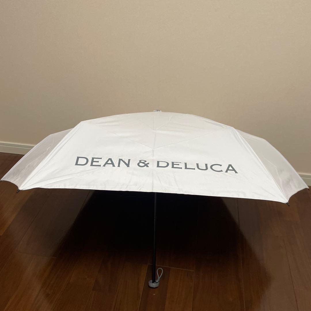 値下げ DEAN & DELUCA 折りたたみ傘 ホワイト　晴雨兼用