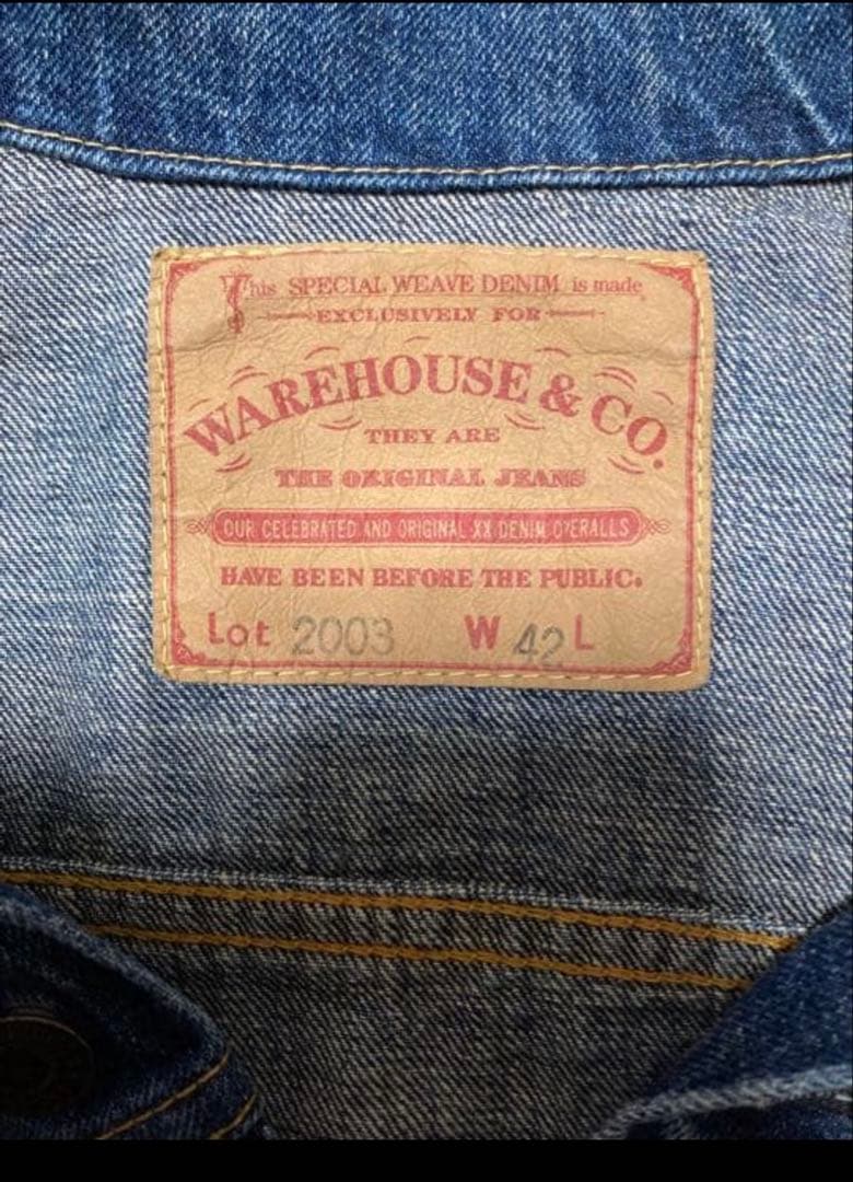 ウエアハウス セコハン 2003 デニム ジャケット　リアルマッコイズ