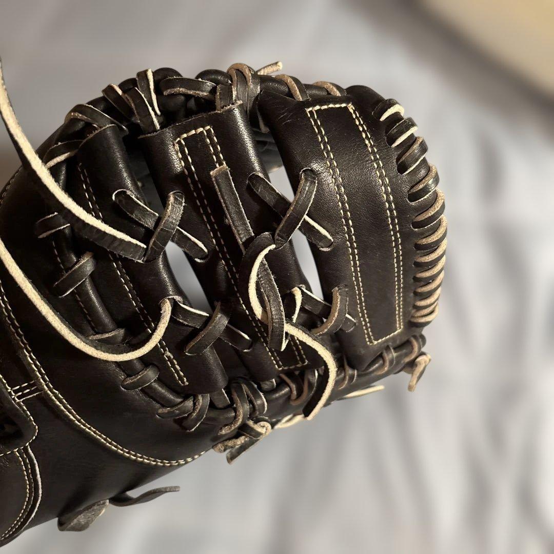 Mizuno グローバルエリート軟式グローブ 黒 レザー