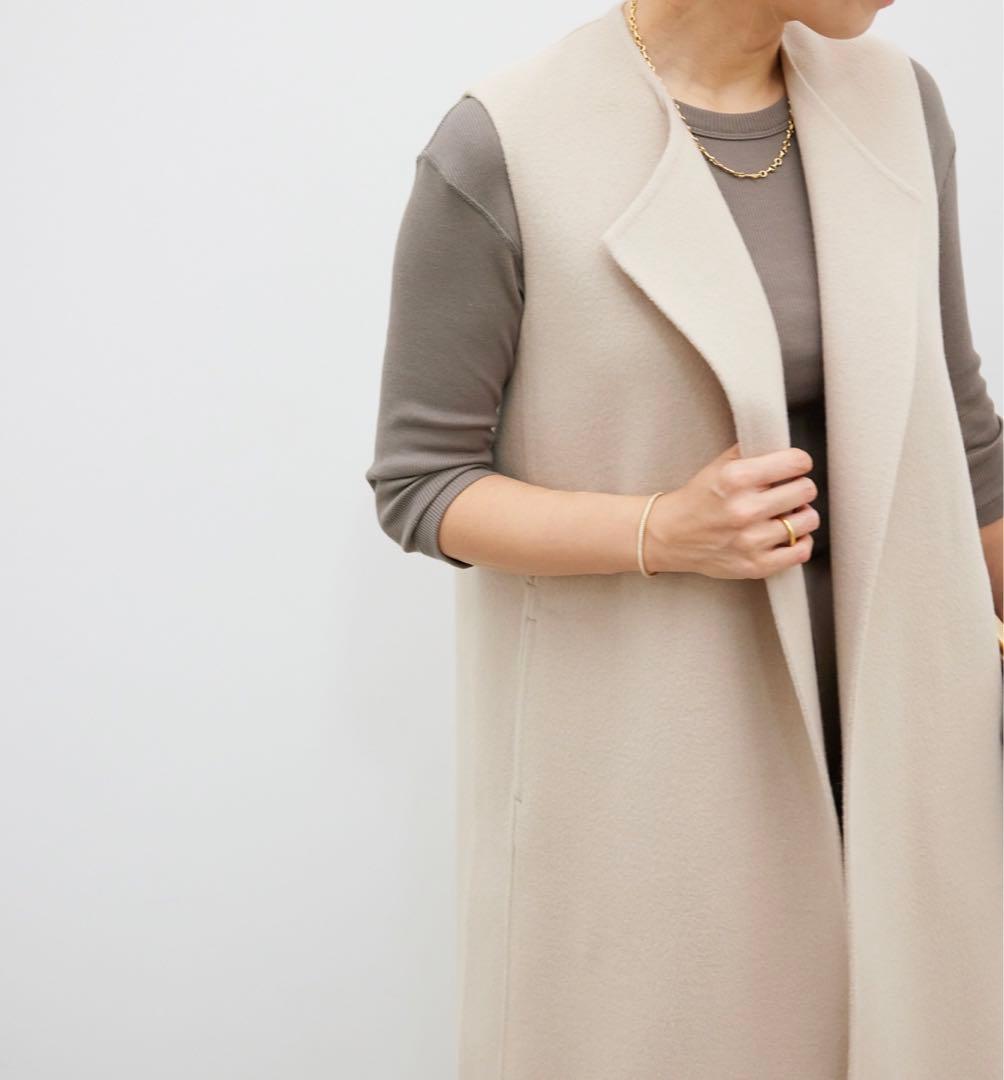 ベ*ル様 ドゥーズィエムクラス　2024AW ウールアンゴラ　ロングベスト　ベー