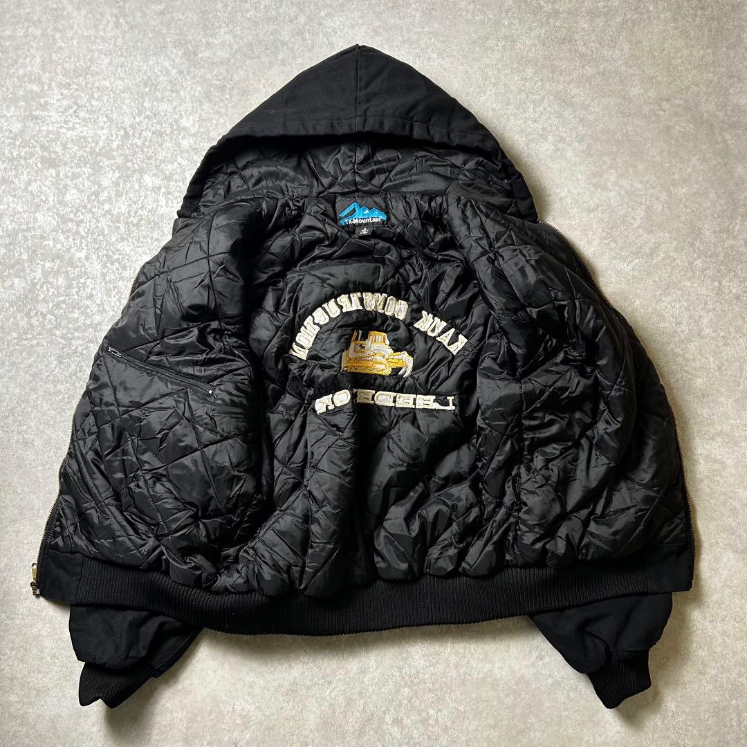 90s Tri-Mountain ブラックダックアクティブジャケット 企業物刺繍