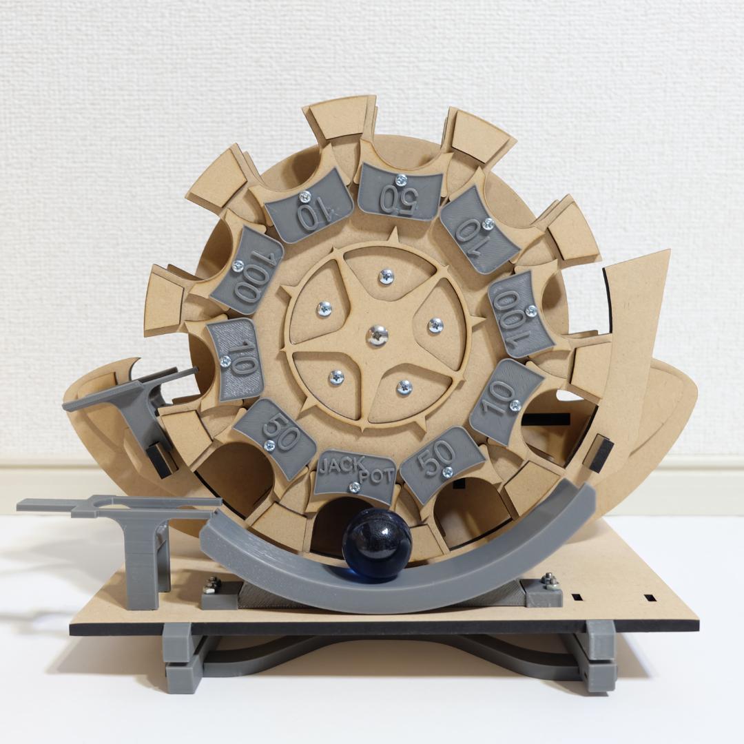 【すぐ使える】マイナークラフト木製ボール抽選機 使用手順説明書付 組立済