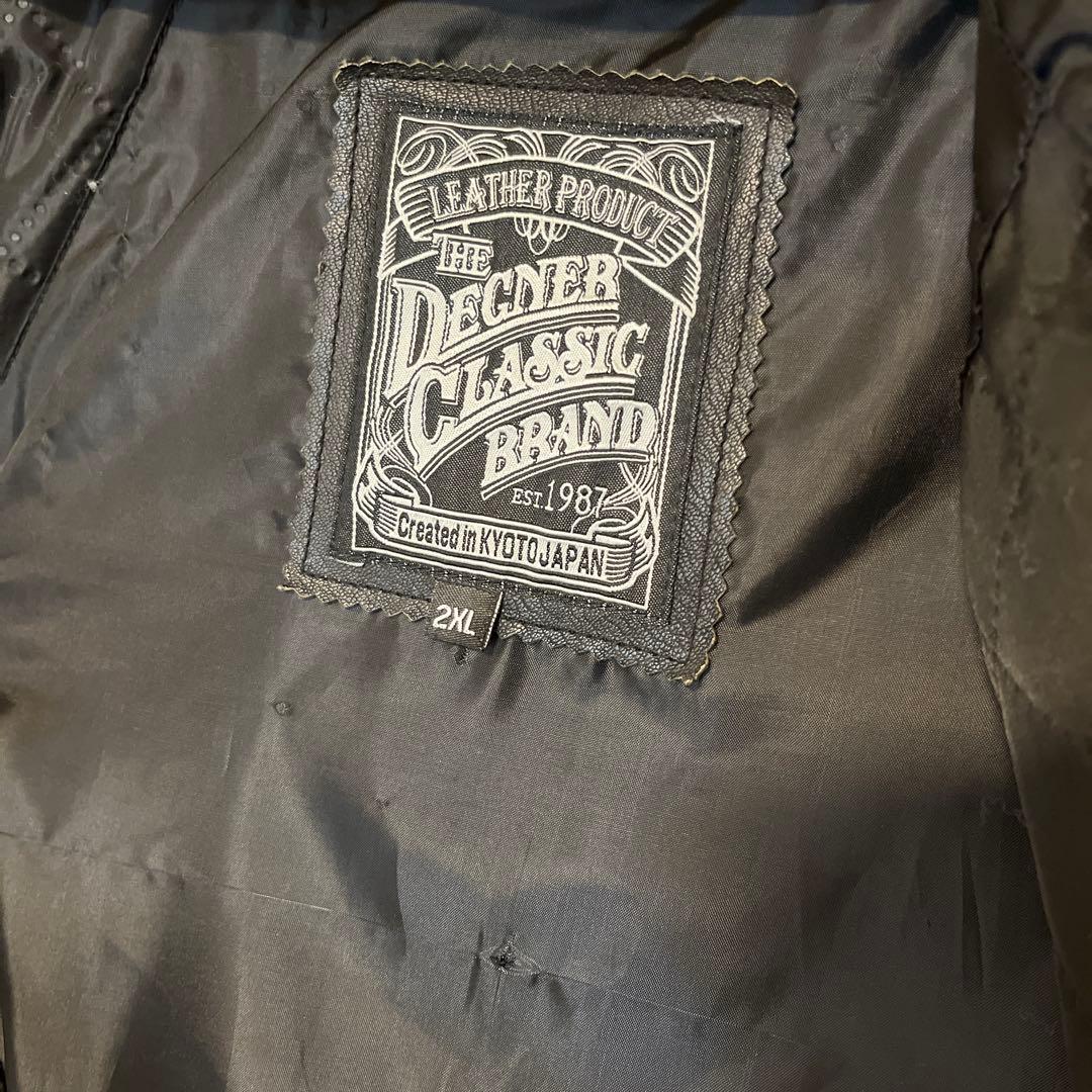 u*e様 【最終値下げ4月20日まで】デグナー XXL レザージャケット 【首ボ