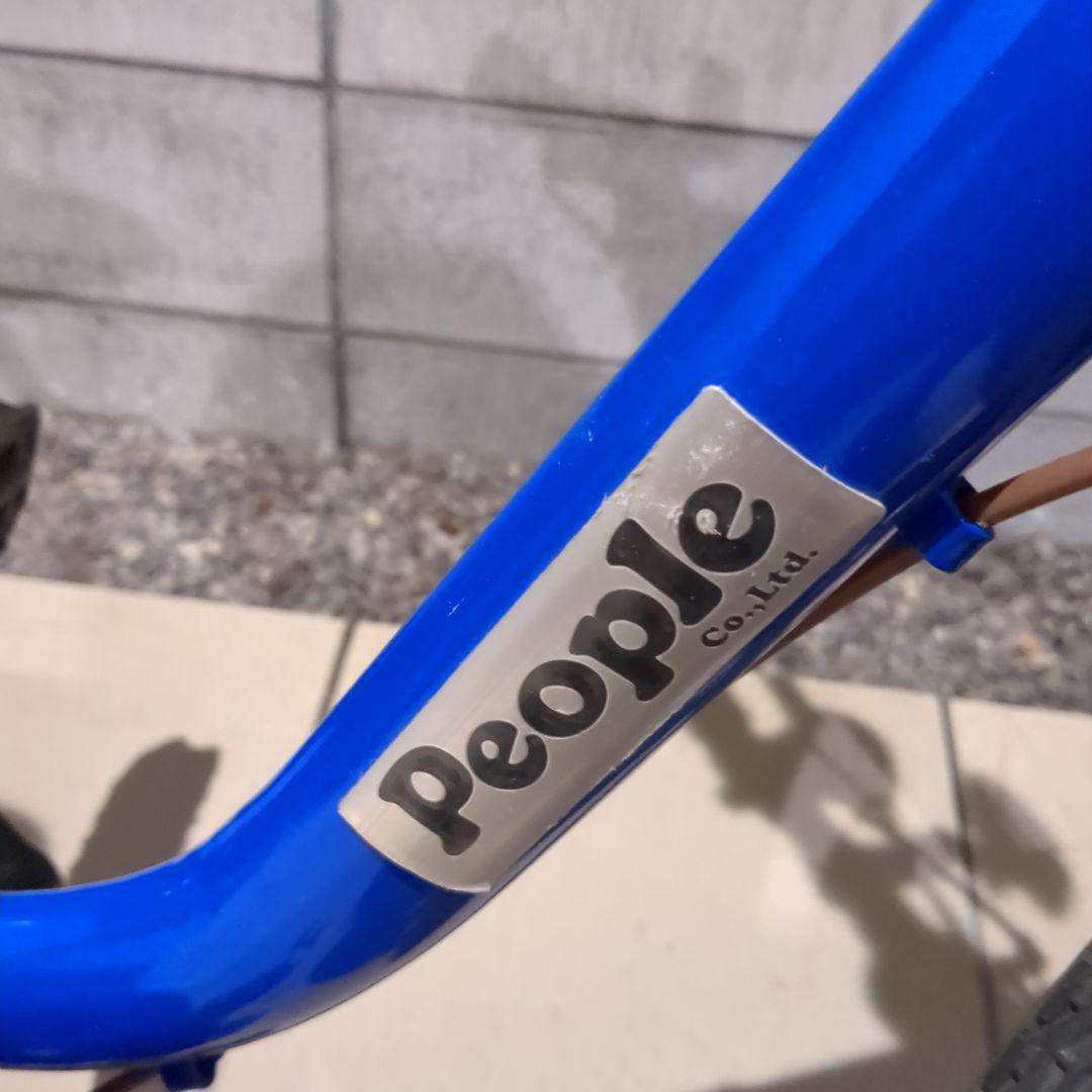 People 幼児用自転車 16インチ 青　新品の泥除けとチェーンロック付き