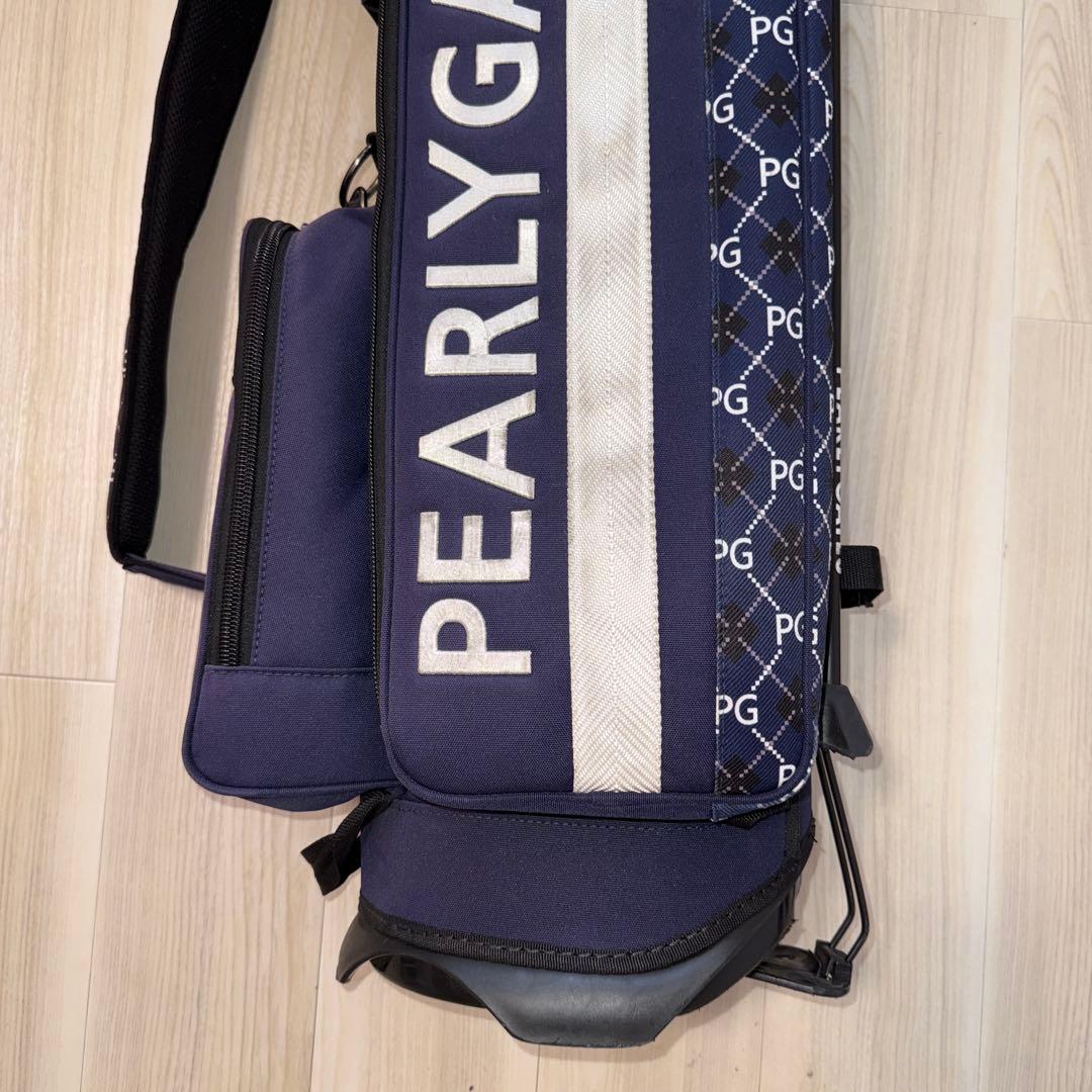 パーリーゲイツ　キャディバッグ　スタンド式　総柄　ウッドカバー付き　セット