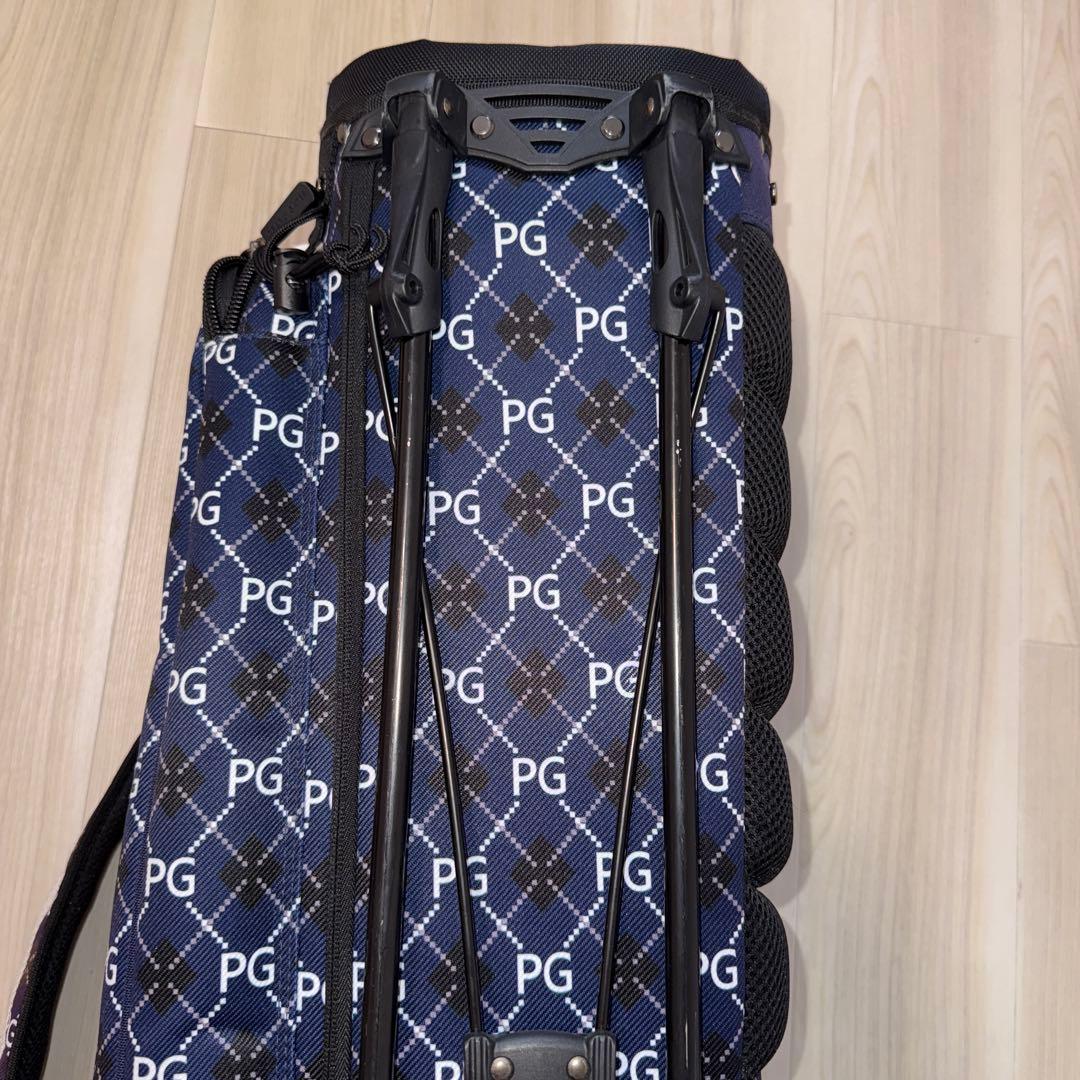 パーリーゲイツ　キャディバッグ　スタンド式　総柄　ウッドカバー付き　セット