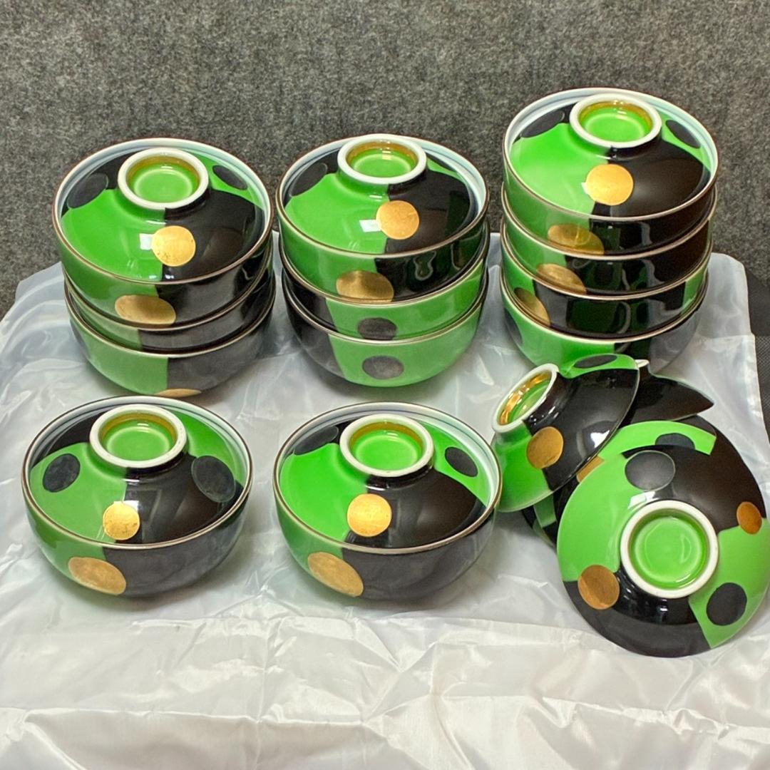 和食器　蓋付煮物碗　金銀彩　30個　　26194