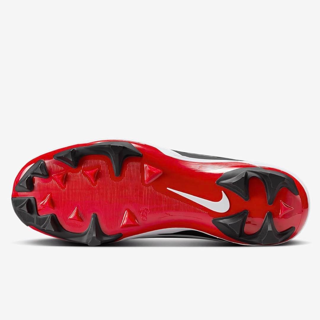 ナイキ 26.5 アルファ メナス ストロング アメフト スパイク 靴 白 赤