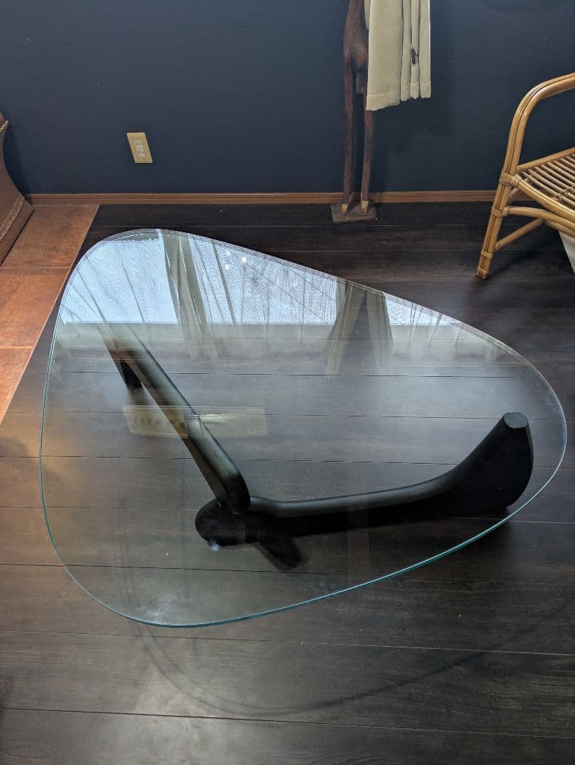 美品 送料無料！イサムノグチ コーヒーテーブル　19mmガラス リプロダクト