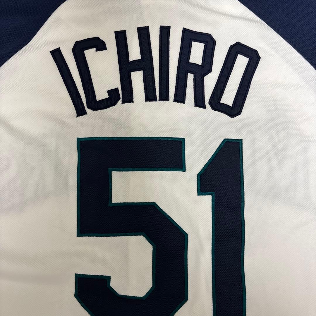 【美品】マジェスティック製 イチロー マリナーズ ユニフォーム #51 Mサイ
