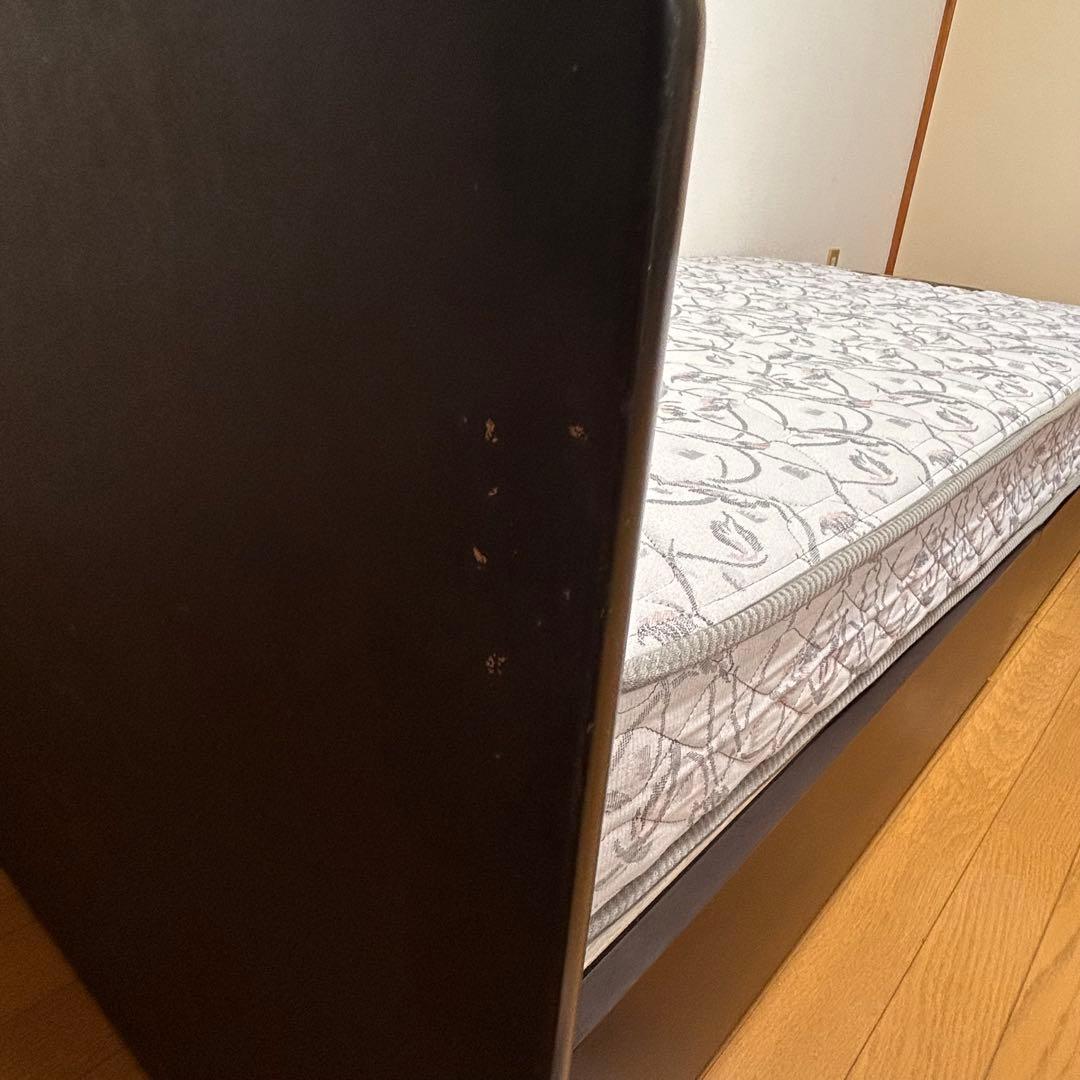【美品✨】フランスベッド　シングル　マットレス　ベッドフレーム付き