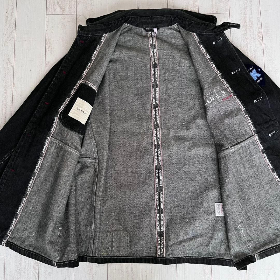 Karl Helmut　カールヘルム　ブラック　デニムジャケット　カバーオール