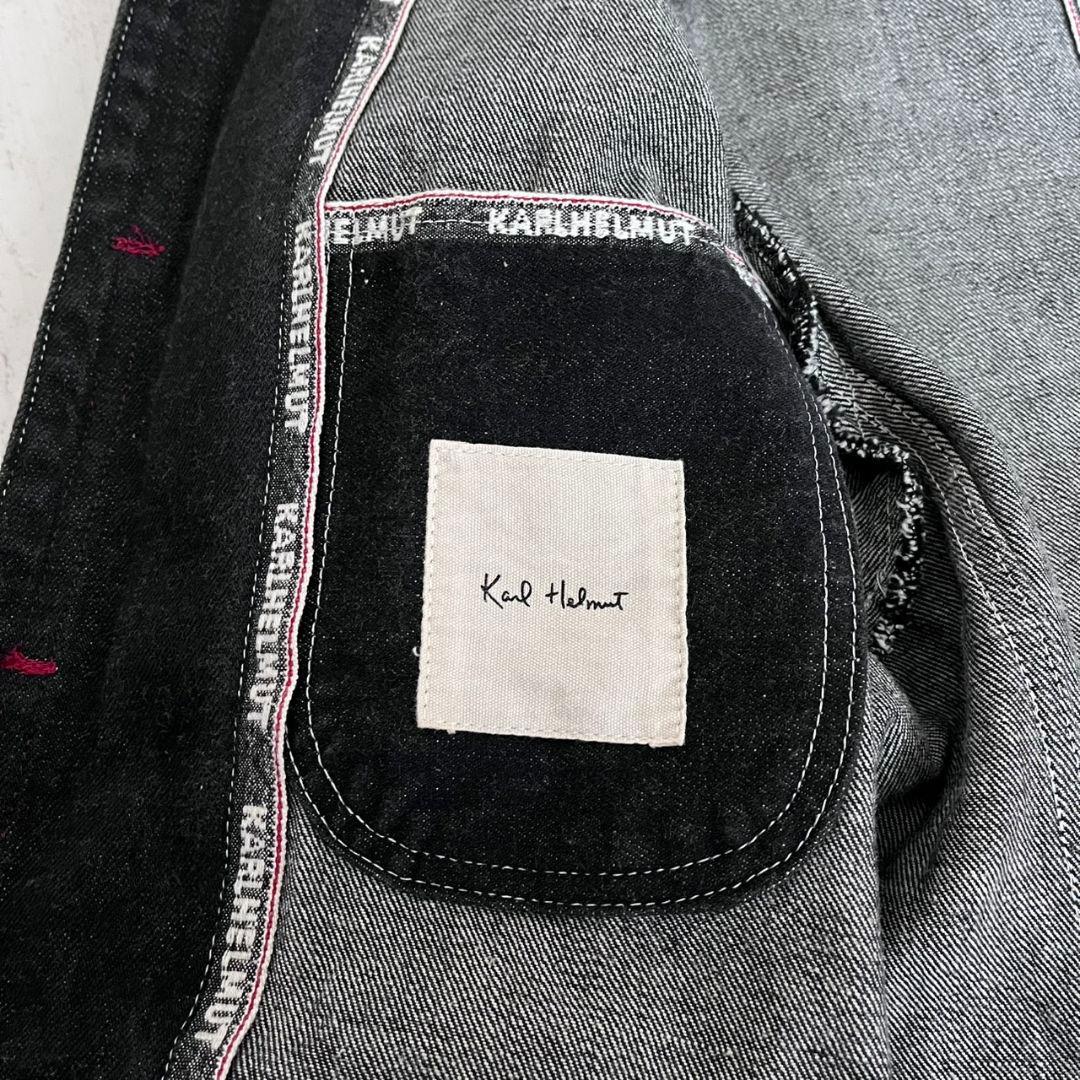 Karl Helmut　カールヘルム　ブラック　デニムジャケット　カバーオール